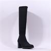 Miss Elastic Memphis Lycra Long Boot - Black
